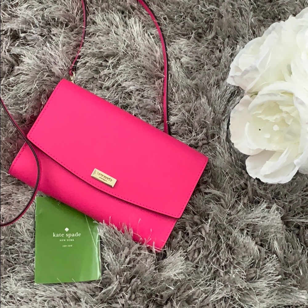 Kate Spade hot pink wallet/crossbody